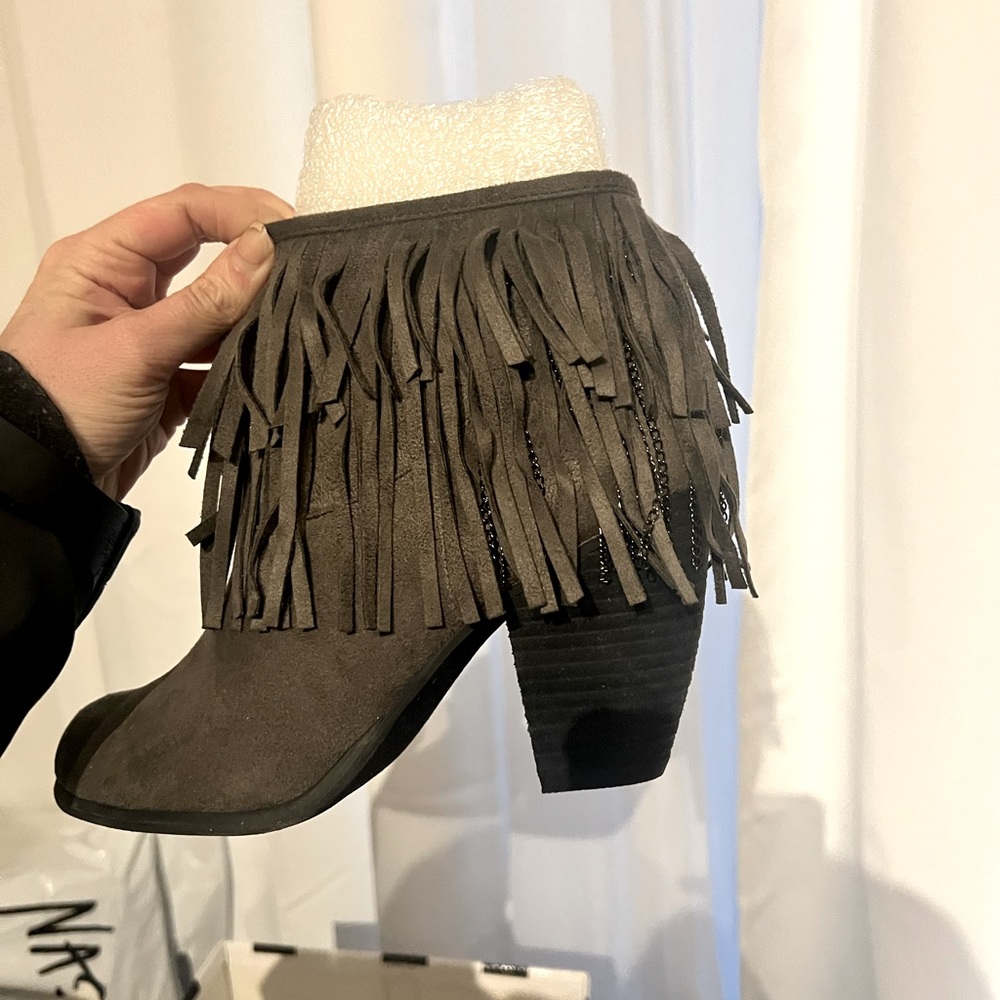 Not Rated Fringe Booties